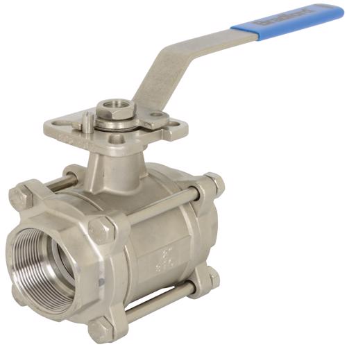 BV2IGN12533-A 3 Piece Industrial Stainless Steel Ball Valve Socket Valve